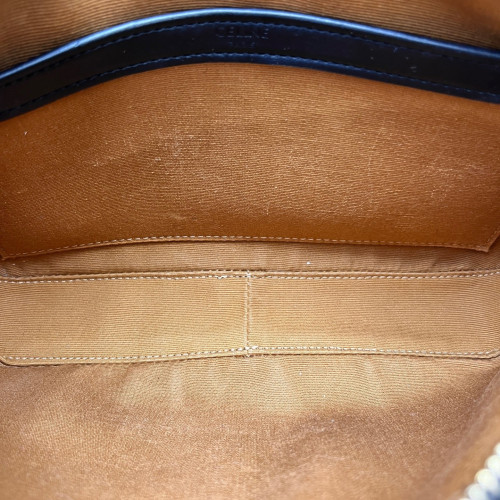 Celine Camera Case Triomphe Brown Black