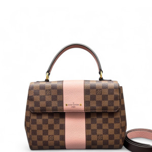 Louis Vuitton Bond Street Handbag MM Damier Ebene Brown Pink
