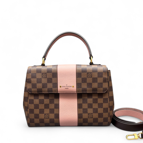Louis Vuitton Bond Street Handbag MM Damier Ebene Brown Pink