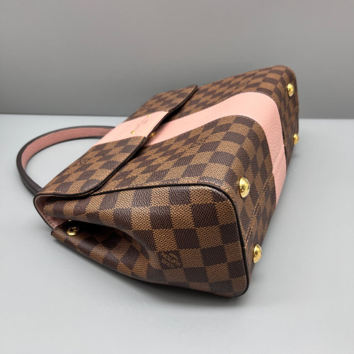 Louis Vuitton Bond Street Handbag MM Damier Ebene Brown Pink