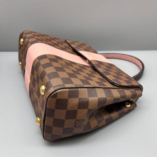 Louis Vuitton Bond Street Handbag MM Damier Ebene Brown Pink