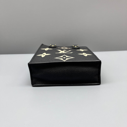 Louis Vuitton Petite Sac Plat Monogram Empreinte Black Beige
