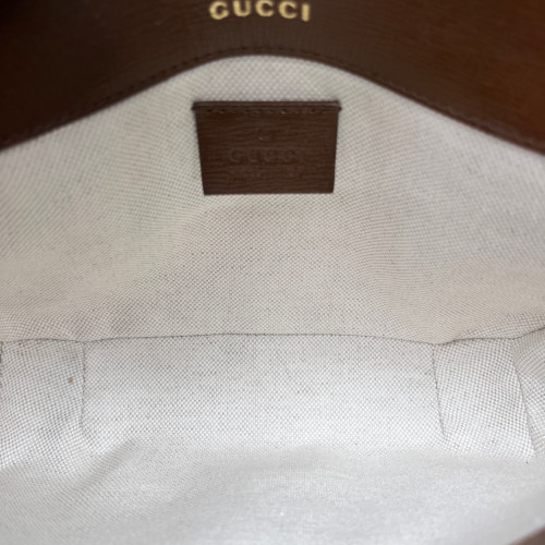 Gucci Small Horsebit 1955 GG Supreme Monogram Brown