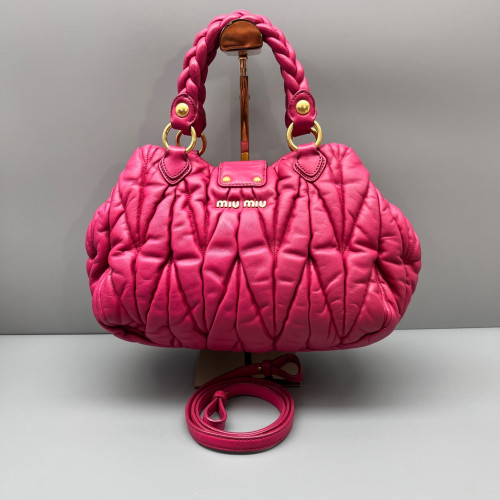 Miu Miu Tote Bag Calfskin Red