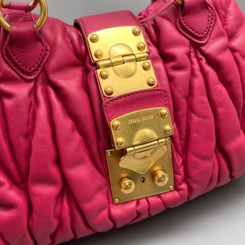 Miu Miu Tote Bag Calfskin Red