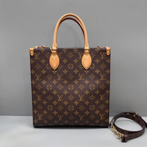 Louis Vuitton Sac Plat Pm Monogram Brown