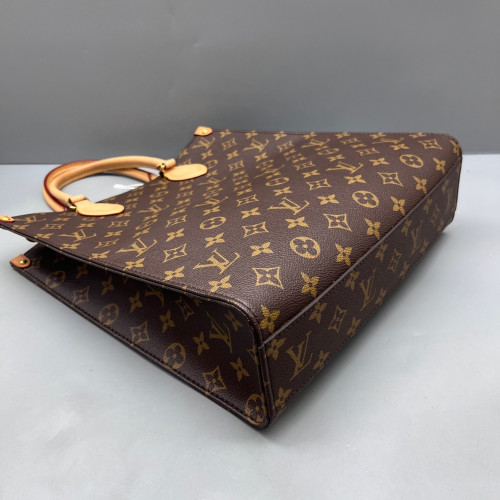 Louis Vuitton Sac Plat Pm Monogram Brown