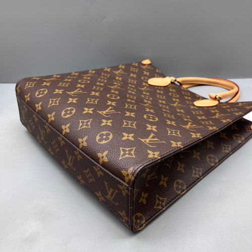 Louis Vuitton Sac Plat Pm Monogram Brown