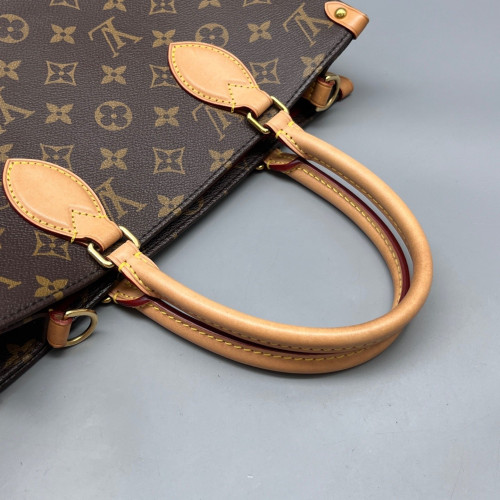 Louis Vuitton Sac Plat Pm Monogram Brown