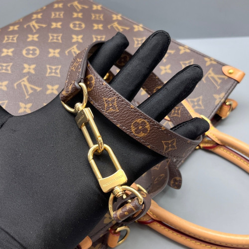 Louis Vuitton Sac Plat Pm Monogram Brown