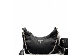 Prada Re-Edition 2005 Shoulder Bag Tessuto Nylon Black