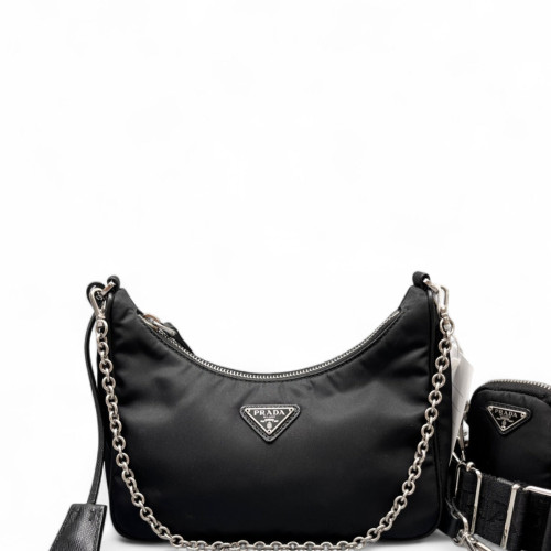Prada Re-Edition 2005 Shoulder Bag Tessuto Nylon Black