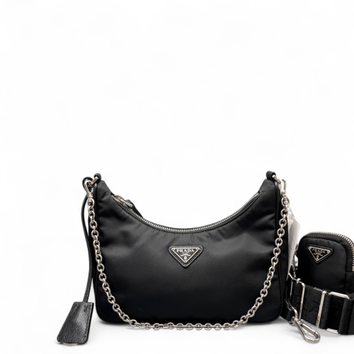 Prada Re-Edition 2005 Shoulder Bag Tessuto Nylon Black