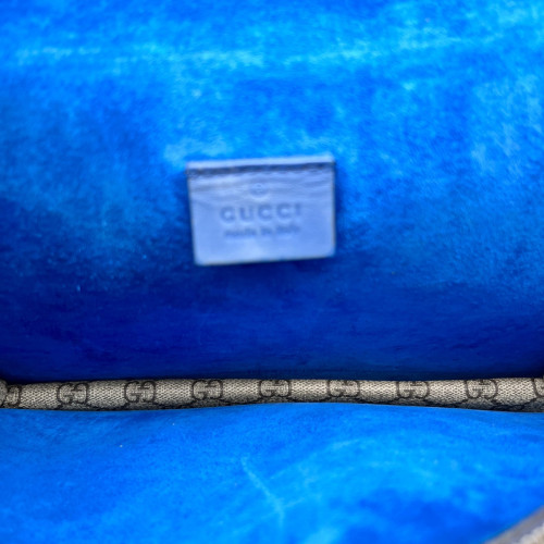 Gucci Dionysus GG Supreme Monogram Suede Beige Blue