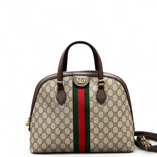 Gucci Web Dome GG Supreme Monogram Beige Brown Green Gucci Web Dome GG Supreme Monogram Beige Brown Green