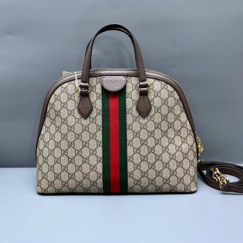 Gucci Web Dome GG Supreme Monogram Beige Brown Green Gucci Web Dome GG Supreme Monogram Beige Brown Green