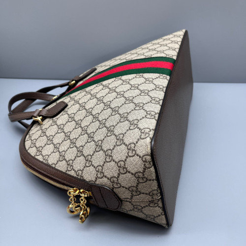 Gucci Web Dome GG Supreme Monogram Beige Brown Green Gucci Web Dome GG Supreme Monogram Beige Brown Green