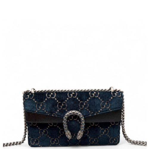 Gucci Small Dionysus Velvet Blue Black