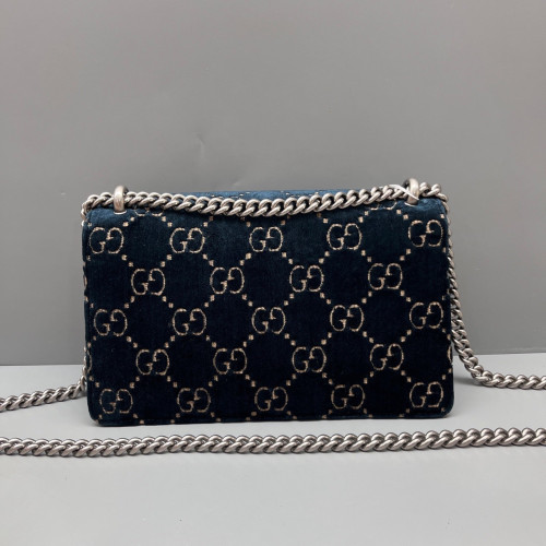 Gucci Small Dionysus Velvet Blue Black