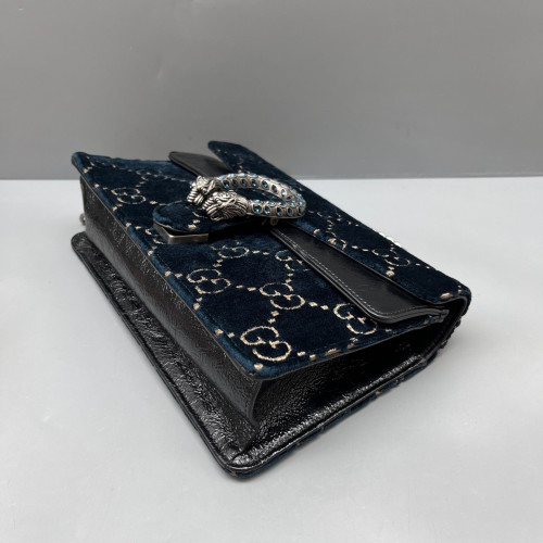 Gucci Small Dionysus Velvet Blue Black
