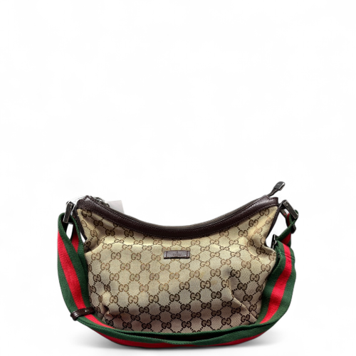 Gucci Crossbody Bag GG Supreme Monogram Beige Brown Green Gucci Crossbody Bag GG Supreme Monogram Beige Brown Green