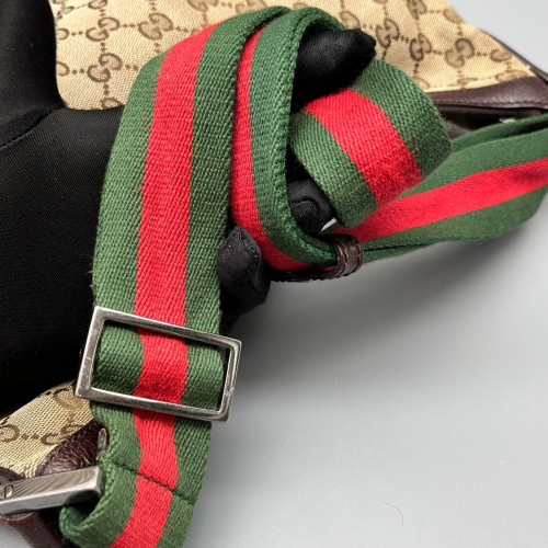Gucci Crossbody Bag GG Supreme Monogram Beige Brown Green Gucci Crossbody Bag GG Supreme Monogram Beige Brown Green