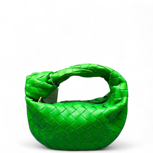 Bottega Veneta Mini Jodie Calfskin Intrecciato Green