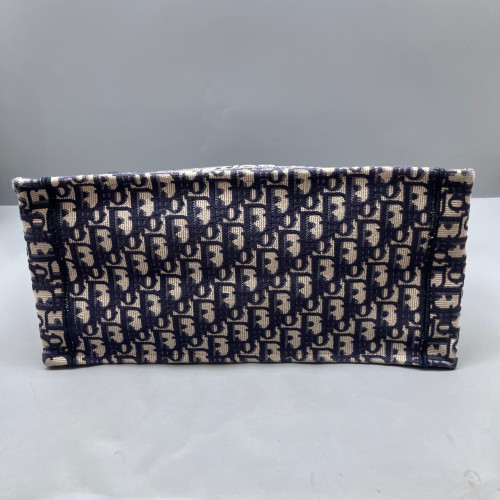 Dior Medium Book Tote Oblique Beige Navy Black