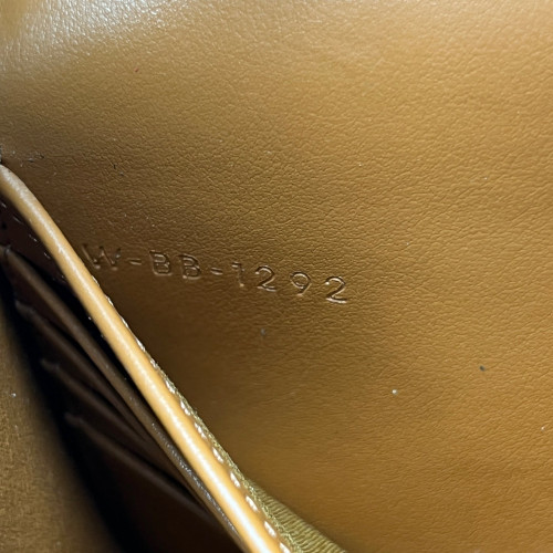 Celine Wallet On Strap Triomphe Brown Black