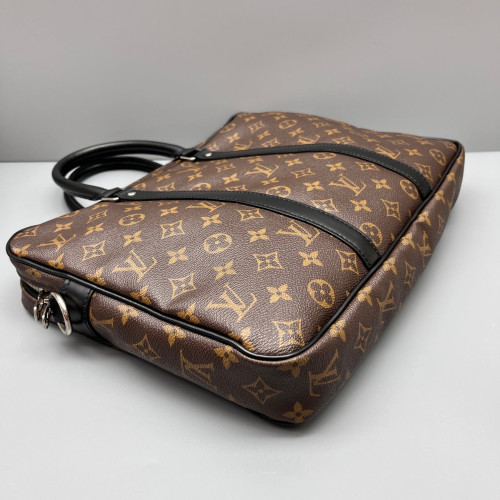 Louis Vuitton Porte Documents Voyage PM Monogram Brown