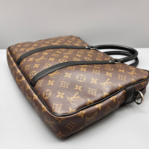 Louis Vuitton Porte Documents Voyage PM Monogram Brown