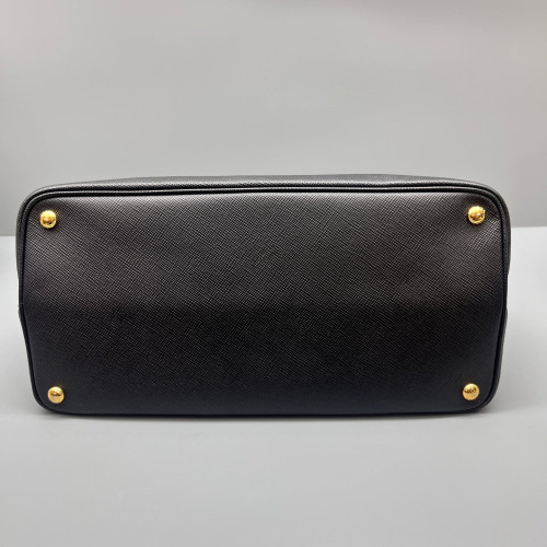 Prada Large Double Bag Saffiano Calfskin Black