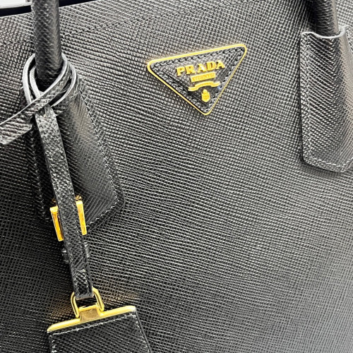 Prada Large Double Bag Saffiano Calfskin Black