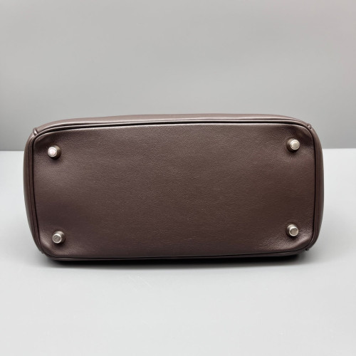 Dior Small Be Dior Flap Calfskin Light Grey Dark Brown