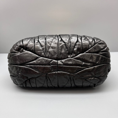 Miu Miu Two-Way Bag Calfskin Black