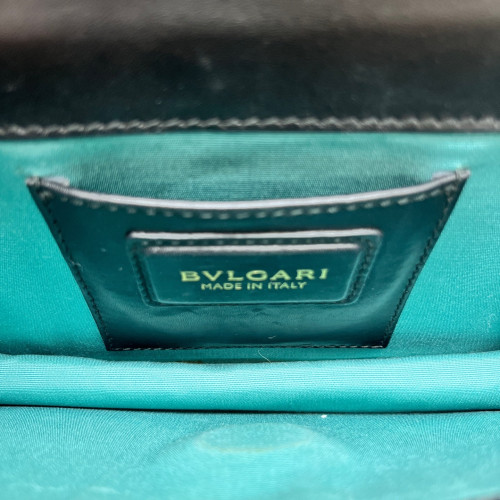 Bvlgari Medium Serpenti Forever Shoulder Bag Calfskin Black