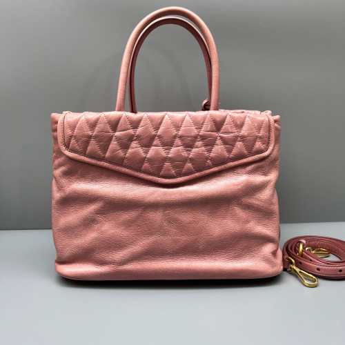 Miu Miu Handbag Pull Up Leather Pink