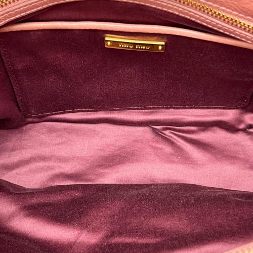 Miu Miu Handbag Pull Up Leather Pink