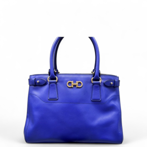 Salvatore Ferragamo Two-Way Bag Saffiano Calfskin Blue Salvatore Ferragamo Two-Way Bag Saffiano Calfskin Blue