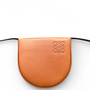 Loewe Mini Heel Crossbody Pouch Calfskin Light Brown