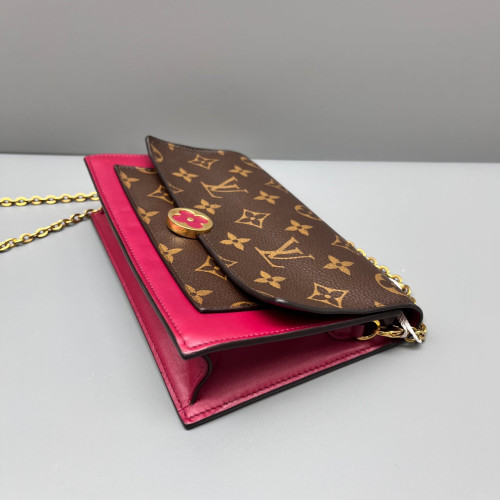 Louis Vuitton Flore Chain Wallet Monogram Brown