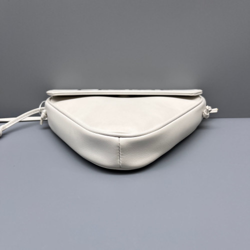 Celine Triangle Bag Calfskin White