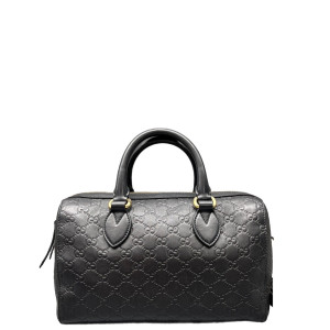 Gucci Boston Bag Guccissima Black