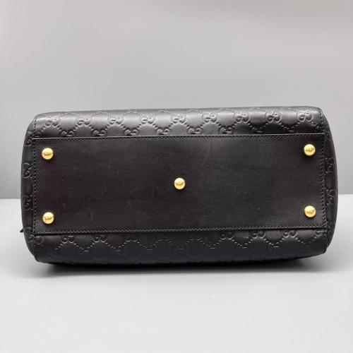 Gucci Boston Bag Guccissima Black
