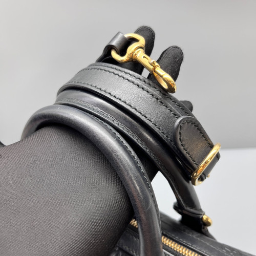 Gucci Boston Bag Guccissima Black