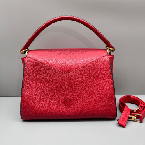 Louis Vuitton Double V Bag Monogram Taiga Brown Red