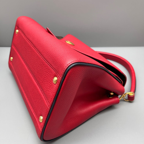 Louis Vuitton Double V Bag Monogram Taiga Brown Red