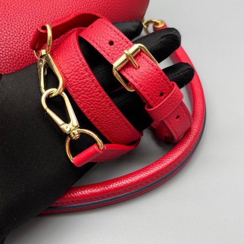Louis Vuitton Double V Bag Monogram Taiga Brown Red