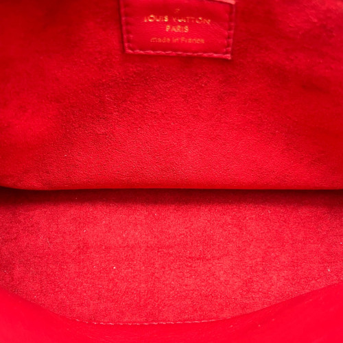 Louis Vuitton Double V Bag Monogram Taiga Brown Red