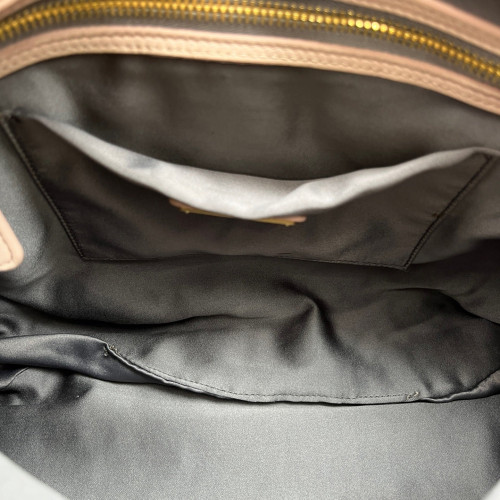 Miu Miu Two-Way Bag Calfskin Light Tan